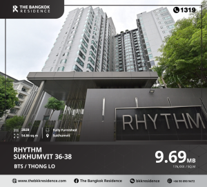 For SaleCondoSukhumvit, Asoke, Thonglor : A new dimension of living a different life In the heart of Sukhumvit, RHYTHM Sukhumvit 36-38, near BTS Thonglor.