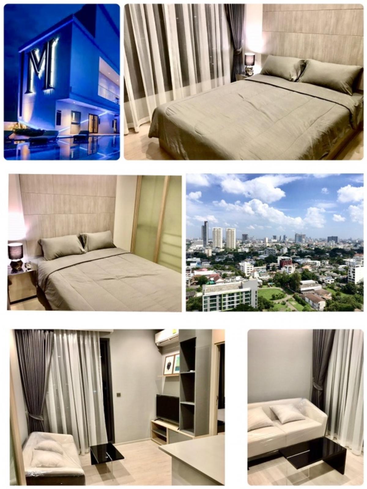 For RentCondoSukhumvit, Asoke, Thonglor : ✅READY MOVE-IN🐱🐱M Thonglor10🐱🐱Pet-friendly🚇Bts Thonglor ❇️ 32 sq m❇️ 18th floor