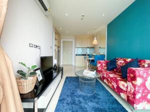 For RentCondoPattaya, Bangsaen, Chonburi : Condo for rent GRANDE CARIBBEAN 🏖️🏝️📌 Room ready to move in.