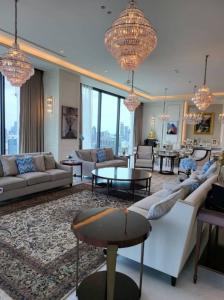 For RentCondoWitthayu, Chidlom, Langsuan, Ploenchit : Luxurious Penthouse for Sale or Rent at The Residences at Sindhorn Kempinski  (PM386)