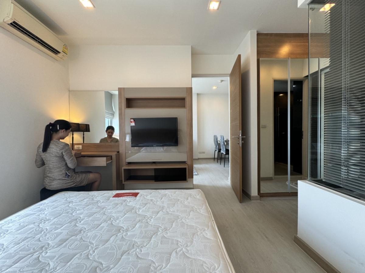For RentCondoOnnut, Udomsuk : 🏢 Rhythm Sukhumvit 50📍23rd floor, beautiful view ✨ Beautifully decorated room 🛋️ Furniture 📺 Complete electrical appliances (special price)