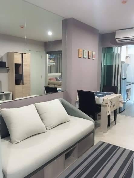 For RentCondoSamut Prakan,Samrong : KPSK101 Condo for rent, The Kith Plus Sukhumvit 113, 8th floor, size 28.10 sq m., Building A, 12,000 baht, 095-392-5645.