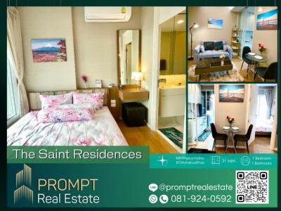 For RentCondoLadprao, Central Ladprao : "PROMPT *Rent* The Saint Residences - 31 sqm - #MRTPhahonYothin #UnionMall#BTSHaYekLadPrao"
