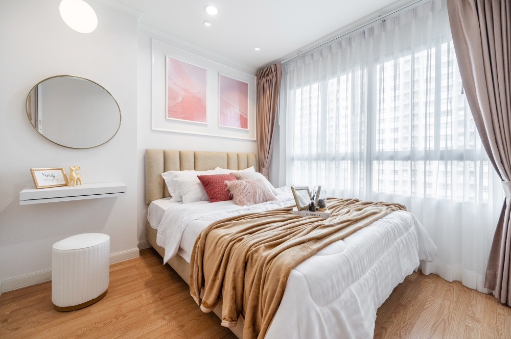 For SaleCondoPinklao, Charansanitwong : Lumpini Park Pinklao, 1 bedroom, high floor, beautiful view, pool view, relaxing, comfortable, comfortable, already happy_Do243