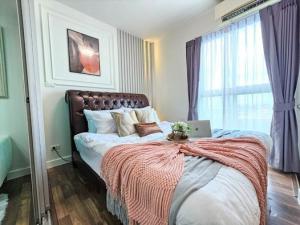 For SaleCondoBangna, Bearing, Lasalle : A Space Me Mecca Bangna, beautiful room, fully furnished, high floor, open view, warm_Do229
