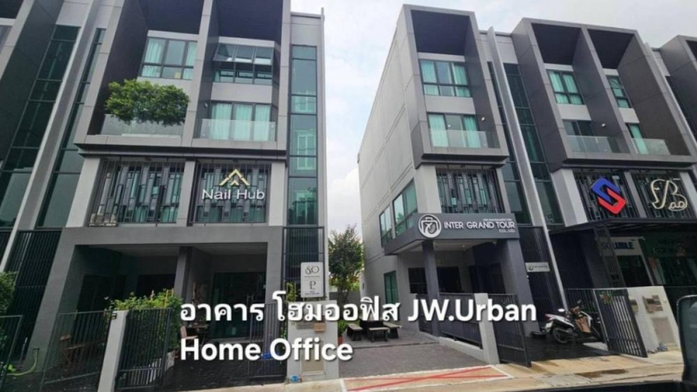 For RentHouseVipawadee, Don Mueang, Lak Si : For rent: JW URBAN HOME OFFICE, 4-story house with private glass elevator, near BTS Don Mueang.