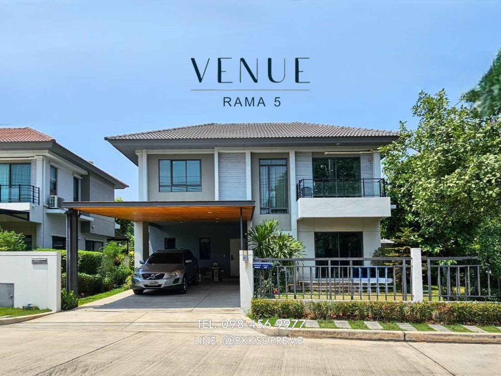 For RentHouseRama5, Ratchapruek, Bangkruai : (Sale/Rent) ** Venue Venue Rama 5, 2-storey detached house, addition, decorated, built-in **