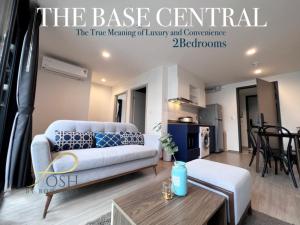 For SaleCondoPhuket : For rent: The Base Central Phuket, two bedroom condo near Central Floresta, 8th floor, fully furnished.
