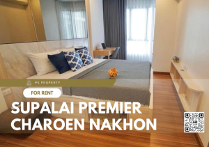 For RentCondoWongwianyai, Charoennakor : For rent✨Supalai Premier Charoen Nakhon✨ furniture, complete electrical appliances, near Icon Siam.