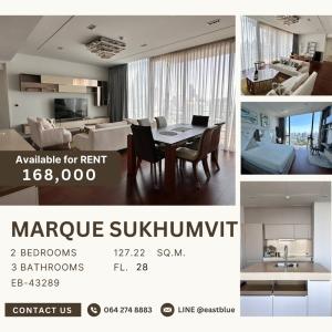 ให้เช่าคอนโดสุขุมวิท อโศก ทองหล่อ : Marque Sukhumvit for rent 168k update 17 apr 064-274-8883