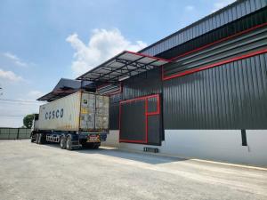 For RentWarehousePhutthamonthon, Salaya : RK362 for rent, new warehouse, area 300 sq m., 340 sq m., 1 office, 2 bathrooms, Soi Krathum Lom 9, Phuttamonthon Sai 4 Road, wide loading area, tractor-trailer, container box can enter.