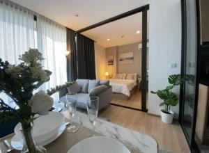 For RentCondoOnnut, Udomsuk : For rent KAWA HAUS, new room, waterfront resort style condo in T77 Community, near BTS, quiet atmosphere. Spacious room size 37 sq m, large balcony.