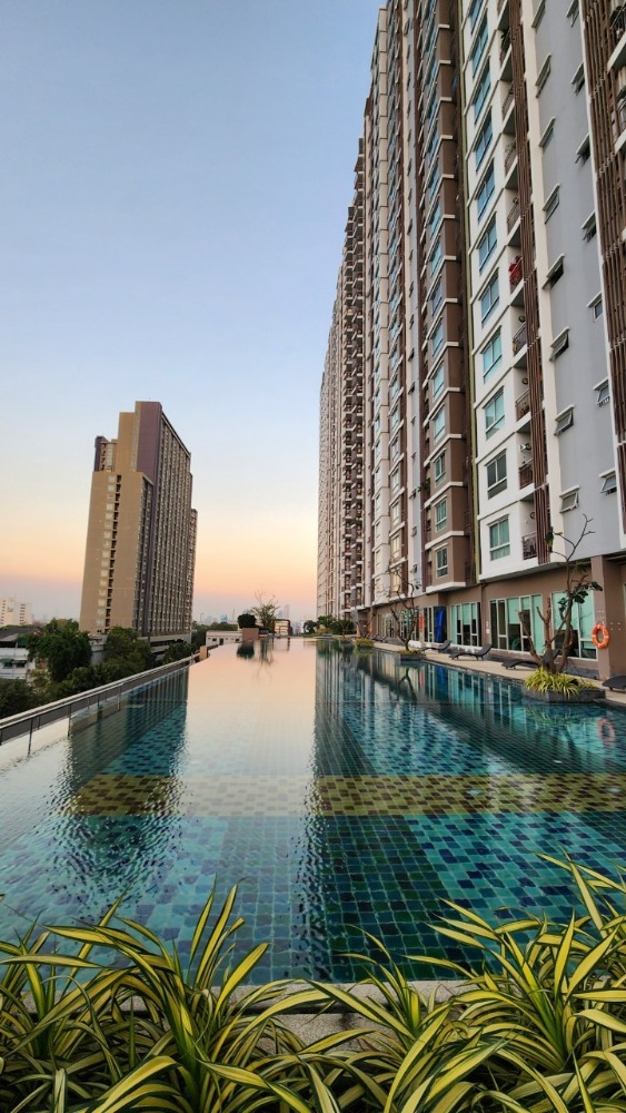 For SaleCondoBang Sue, Wong Sawang, Tao Pun : 27th floor condo, beautiful view, 2 bedrooms, 2 bathrooms, fully furnished.