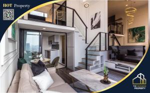 For SaleCondoKasetsart, Ratchayothin : Wow Unit, Knightbrige Space Ratchayothin for sell, duplex, 1 bed 1 bath, High floor, very nice decor, close to BTS Ratchayothin