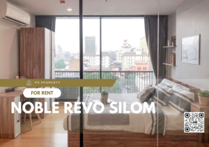 For RentCondoSathorn, Narathiwat : For rent 📣Noble Revo Silom📣 fully decorated with furniture and electrical appliances BTS Surasak