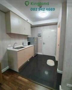 For RentCondoBangna, Bearing, Lasalle : #Condo for rent, A Space Me Bangna, 12th floor, size 25 sq m., 1 bedroom, 1 bathroom, 1 living room with private balcony. Near Mega Bangna, Bangna-Trad Road, convenient travel, rent 7,000 baht/month.