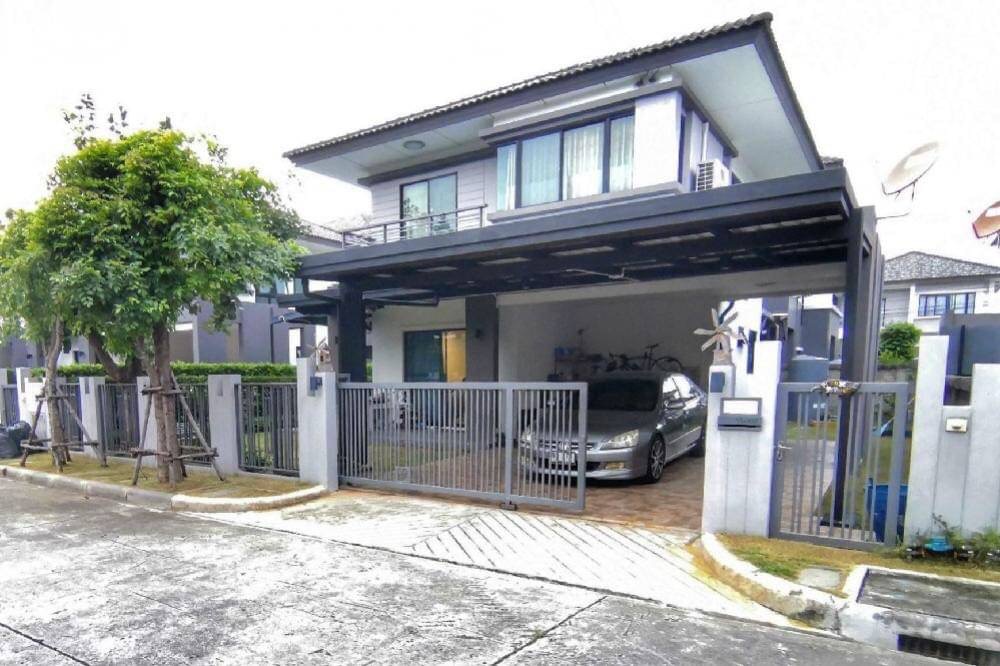 For SaleHouseSamut Prakan,Samrong : 2-storey detached house for sale, 3 bedrooms, 2 bathrooms, project: Atoll Java Bay Bangna-Kingkaew, good picture, ready to move in.