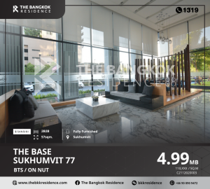 For SaleCondoOnnut, Udomsuk : The Base Sukhumvit 77, the highlight is creating an atmosphere for a good quality of life, near BTS On Nut.