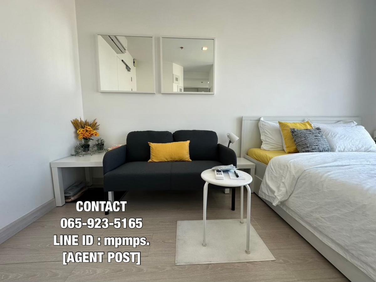 For RentCondoOnnut, Udomsuk : [𝐅𝐨𝐫 𝐑𝐞𝐧𝐭/For rent] Studio 22 sq.m. 🔥Beautiful room, complete equipment, good position🔥 𝐈𝐝𝐞𝐨 𝐌𝐨𝐛𝐢 𝐒𝐮𝐤𝐡𝐮𝐦𝐯 𝐢𝐭 🚆Next to BTS On Nut