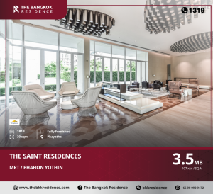 For SaleCondoLadprao, Central Ladprao : Experience the aesthetics of living in the middle of a big city at The Saint Residences Condo, near Lat Phrao Intersection and MRT Phahon Yothin.