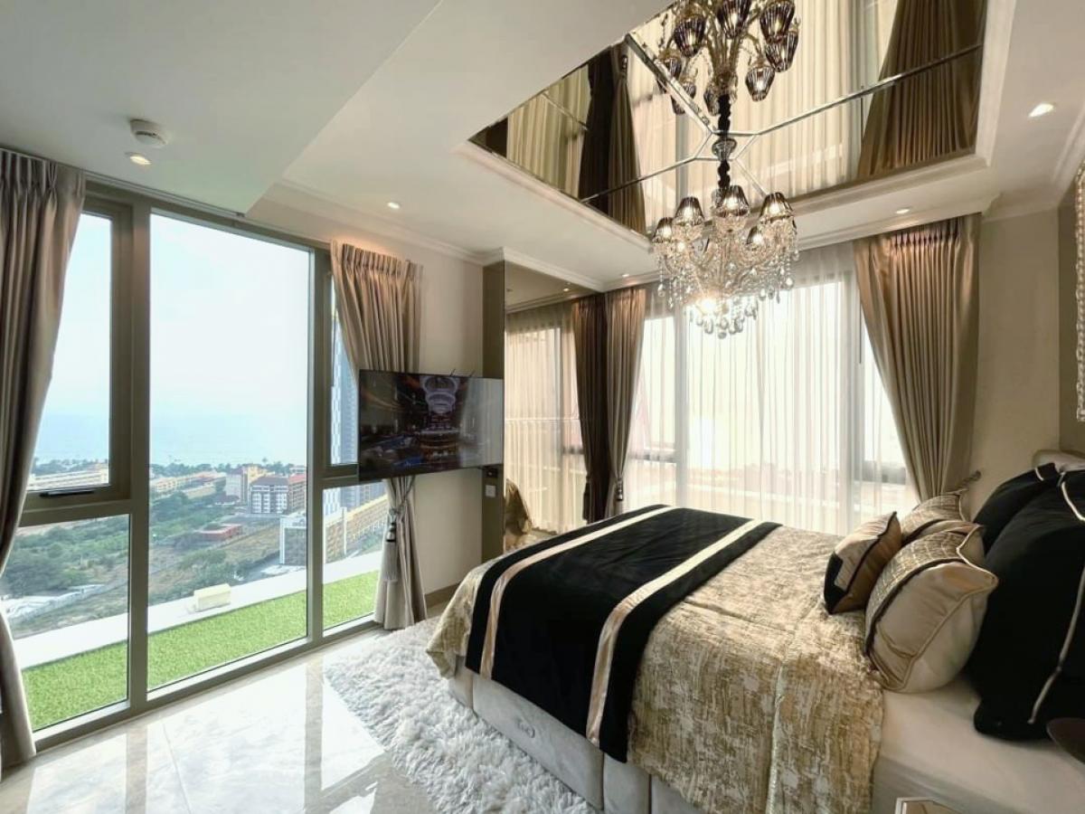 For SaleCondoPattaya, Bangsaen, Chonburi : Riviera Ocean drive - Full luxurious designed (Sea view, Corner Unit)