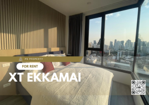 For RentCondoSukhumvit, Asoke, Thonglor : For rent 🔥XT EKKAMAI🔥 2 bedrooms, 2 bathrooms, furniture, complete electrical appliances, near BTS Ekkamai.