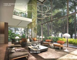 For SaleCondoBangna, Bearing, Lasalle : 2 bedroom Duplex, new luxury condo project Mulberry Grove, with over 30 rai of forest area! Near Mega Bangna and the expressway