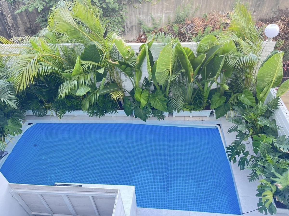 For RentTownhouseLadprao, Central Ladprao : Pool Villa for rent, Busarakam Place, Vibhavadi.