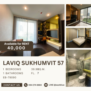 For RentCondoSukhumvit, Asoke, Thonglor : LAVIQ Sukhumvit 57 for rent 40,000 THB 064 274 8883