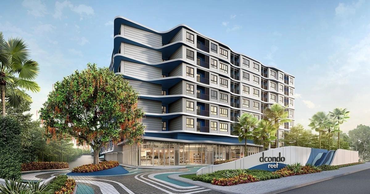 Sale DownCondoPhuket : dcondo reef of Sansiri, 5th floor, mountain view to the north, urgent release, ready to move in September 2024, free electrical appliances.