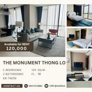 For RentCondoSukhumvit, Asoke, Thonglor : The Monument Thong Lor for rent 120k update 27 Apr 064-274-8883