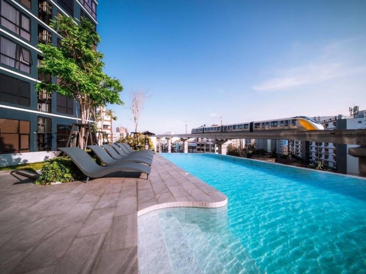 For RentCondoLadprao101, Happy Land, The Mall Bang Kapi : CL 1090🚩The Origin Lat Phrao-Bang Kapi High Rise Condo, luxurious central area and the largest in the Lat Phrao-Bang Kapi area, next to the MRT Yellow Line, Bang Kapi Station, 100M, near Lat Phrao 111.