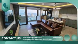 For SaleCondoSukhumvit, Asoke, Thonglor : FOR SALE The Waterford Diamond Sukhumvit 30/1, high floor, beautiful view, 3 bedrooms, fully furnished, ready to move in.