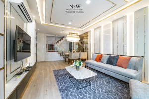For RentCondoRama9, Petchburi, RCA : 📍Condo for rent Belle grand rama9 Duplex 3 bedrooms, 3 bathrooms, 110 sq m. Rental price 85,000 baht, beautiful room as shown in the picture, high floor 30+ in the heart of Rama 9 ☎️0887532858 Prai