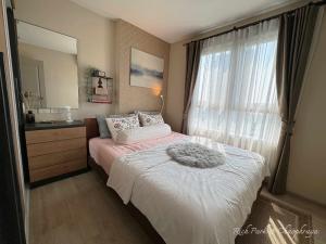 For RentCondoRama5, Ratchapruek, Bangkruai : Cheap for rent, Rich Park Chao Phraya Condo, area 29 sq m, 12A floor, open view, beautiful, new, ready to move in, good value, great price, location near the Purple Line, Sai Ma Station.