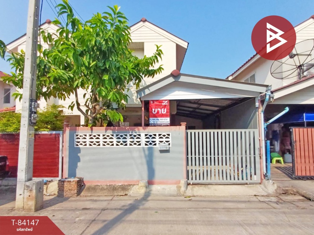 For SaleHouseSamut Songkhram : Single house for sale Eua-Athorn Village, Lat Yai, Samut Songkhram