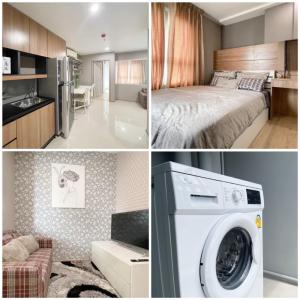 For RentCondoRama5, Ratchapruek, Bangkruai : ⚡RICH PARK Chao Phraya, 9th floor, 32 sq m., beautiful room, fully furnished, has a washing machine.