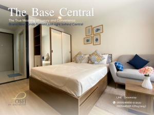 For RentCondoPhuket : For rent, The Base Central Phuket, new condo, behind Central, Building B, 2nd floor.