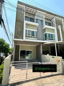 For RentHome OfficeMin Buri, Romklao : #For rent: 3-story townhome, Nalin Avenue, behind the corner of Ramkhamhaeng 144 NALIN AVENUE RAMKHUMHAENG, Ramkhamhaeng Road, has 3 bedrooms, 3 bathrooms, 4 air conditioners, entrance to Triam Udom Suksa Nomklao School, rent 15,000 baht/month #Can regist