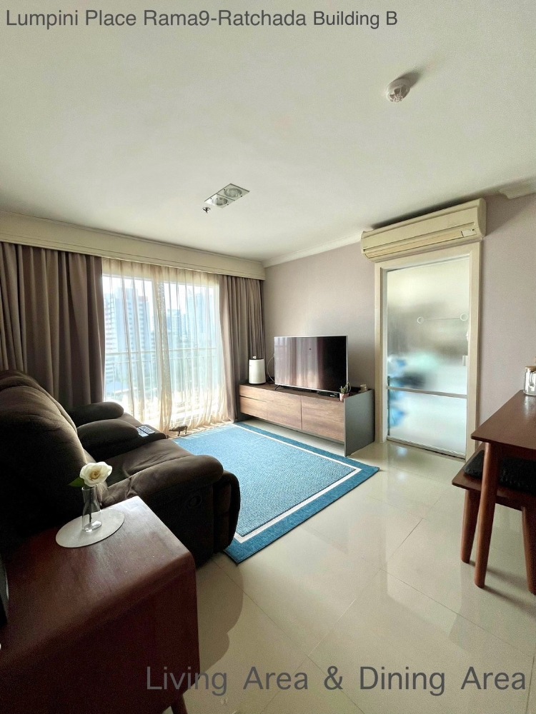 For SaleCondoRama9, Petchburi, RCA : 🚩For Sale🚩Condo Lumpini Place Rama 9-Ratchada, 2 bedrooms, Near MRT Rama 9