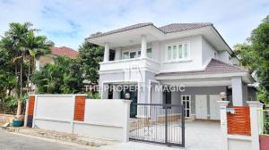 For RentHouseMin Buri, Romklao : 2-story detached house, beautifully decorated, for rent in Minburi-Hathairat area, near Tokyo Plaza Hathairat, only 1.2 km.