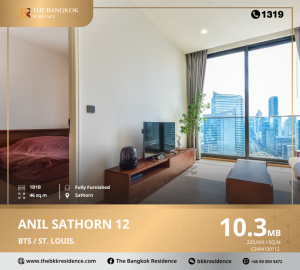 For SaleCondoSathorn, Narathiwat : ANIL Sathorn 12 improves the quality of life of residents by living in a healthy indoor environment near BTS St. Louis.