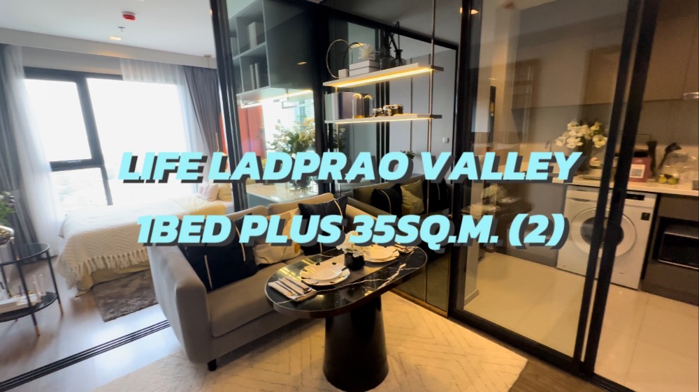 For SaleCondoLadprao, Central Ladprao : Life Valley 35 sq m. 1 bedroom+ (Plus) closed kitchen. Appointment to view 092-545-6151 (Tim)