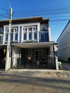 For RentTownhouseLadkrabang, Suwannaphum Airport : Townhouse for rent ✅ Golden Town 3 Bangna-Suan Luang ✅ Beautiful house, corner plot, English style townhome.