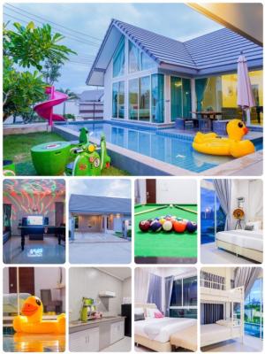 For SaleHouseCha-am Phetchaburi : For sale Pool villa house Cha am Petchaburi 6,200,000bht house 6 years old. Line ID 0852559212 (this is ID) 4bedroom 3 toilets. To rent out daily 4900-6900 bht  2kms near beach.