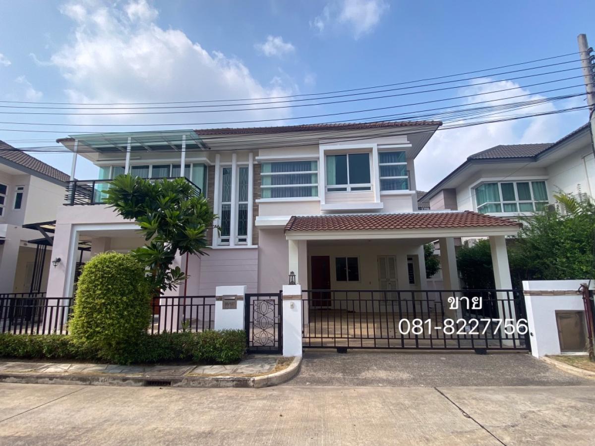 For SaleHouseNawamin, Ramindra : House for sale, next to the main road, near the Pink Skytrain, price includes transfer.