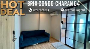 For SaleCondoPinklao, Charansanitwong : 🔥 For sale!! Condo Brix Condo Charansanitwong 64