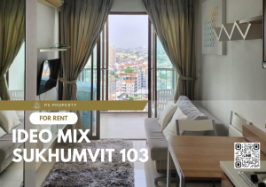 For RentCondoOnnut, Udomsuk : For rent✨IDEO Mix Sukhumvit 103✨ beautifully decorated with furniture and electrical appliances, near BTS Udomsuk.