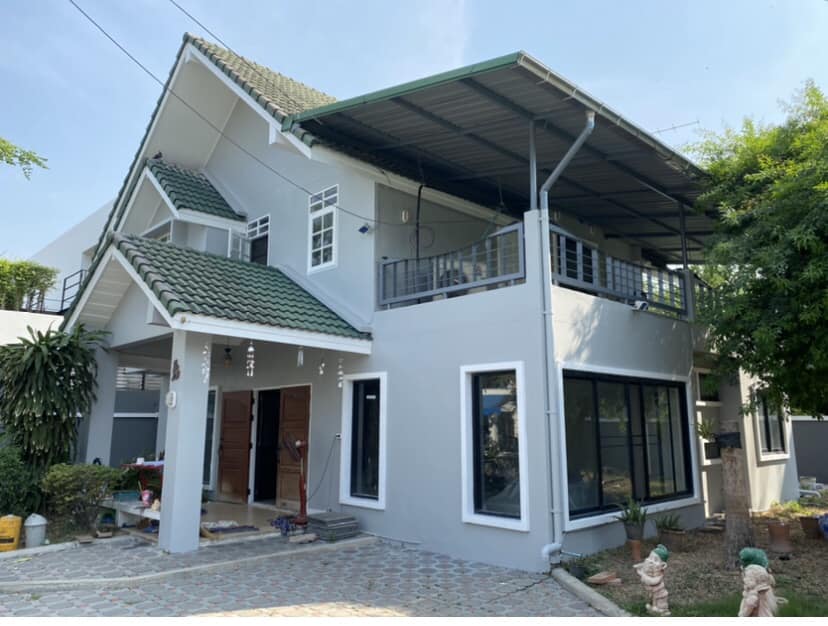 For RentHouseBangna, Bearing, Lasalle : Owner Post House for rent Bangna villa 126 sq. Near ICS School, Mega bangna
