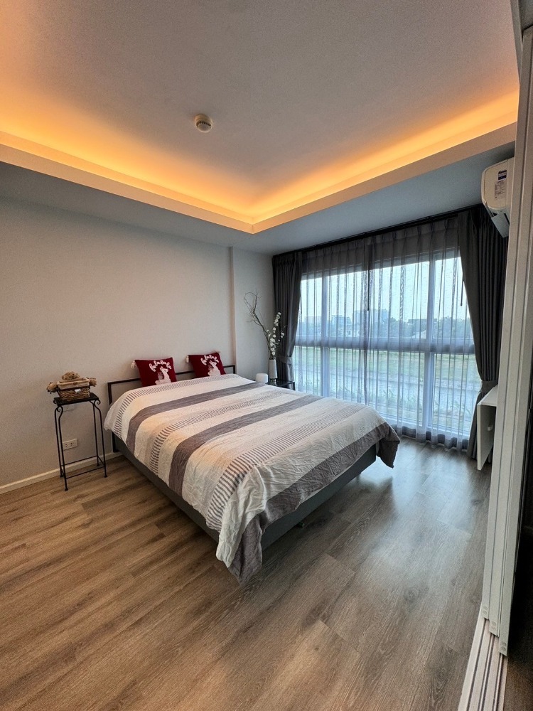 For RentCondoChaengwatana, Muangthong : Room for rent, 1 bedroom, 34 sq m, Building 3, Phase 2, 5th floor, Double Lake Condominium, Muang Thong Thani, rental price 12,000/month, new building, new room, owner has never rented it out.